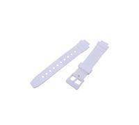 VFEBTSD Correa de reloj de resina compatible con reloj electrónico Casio Sports LRW-250 para mujer, correa de goma blanca, accesorios de hebilla de cinturón, 12mm