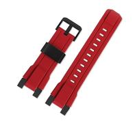 VFEBTSD Correa de reloj goma for hombre compatible con Casio G-SHOCK, serie MTG-B2000, silicona, color rojo y negro, conector especial 25 mm x 14(Red-black)