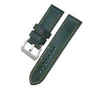 VFEBTSD Correa de reloj impermeable compatible con Panerai SUBMERSIBLE piel de vacuno para hombre, accesorios de correa de color negro, verde y marrón, 26 mm, 26MM_HIGH QUALITY