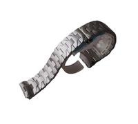 VFEBTSD Correa de reloj Panerai Luminor Pam441 111, cierre de mariposa, interfaz de arco de 24 mm, acero inoxidable sólido, color negro y plateado, 24mm