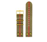 VFEBTSD Correa de reloj retro con remaches de nailon para Tudor, bronce, cobre, flor, resistente al agua, negro, dorado, 22 mm, 22mm, Acetato, No es una piedra preciosa