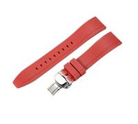 VFEBTSD Correa de reloj silicona TPU compatible con Rolex, correa goma for Seiko, pulsera buceo liberación rápida, cierre mariposa(ButterflyRD,22mm)