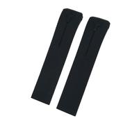 VFEBTSD Correa de silicona suave 21 mm compatible con Tissot T-TOUCH T013 T047 T091, negra y naranja, deportiva, resistente al agua, cierre en T(Black)
