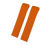 VFEBTSD Correa de silicona suave 21 mm compatible con Tissot T-TOUCH T013 T047 T091, negra y naranja, deportiva, resistente al agua, cierre en T(Orange)