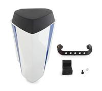 VFEBTSD Cubierta de asiento trasero de motocicleta con kits compatible con Yamaha YZF R7 2022 2023, color no original (blanco azul con logotipo)