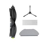 VFEBTSD Cubierta de cepillo de rodillo, caja de polvo de agua, filtro HEPA compatible con Qihoo 360 S10 X100 Max Robot Aspirador Accesorios (dorado)