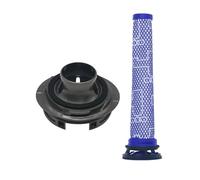 VFEBTSD Cubierta trasera del motor Hepa Post compatible con aspiradora V7 V8 Trigger Animal Partes de repuesto de filtro frontal (amarillo claro)