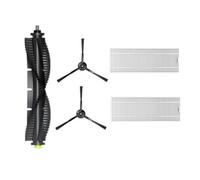 VFEBTSD Filtro HEPA Qihoo Roll principal cepillo lateral trapeador trapeador trapeador trapo compatible con 360 S10 X100 MAX robot aspirador accesorios piezas de repuesto (chocolate)