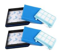 VFEBTSD Juego de filtros FC8010/02 compatible con Philips PowerPro Compact And Active FC9550 FC9571 FC9588 FC9328 FC9330 FC9349 FC9350 Reemplazo de aspiradora (2 juegos)