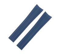 VFEBTSD Reemplazo de timón emperador de caucho fluorado tijera compatible con correa de reloj Tudor de 39 mm 1958 con hebilla plegable de mariposa para hombre, correa de reloj de 20 mm, 20MM_2 SILVER