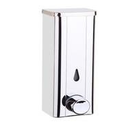 VFfotO Dispensador de jabón de acero inoxidable 304 montado en la pared, botella de lavado de manos para baño, dispensador de jabón tipo prensa de hotel (cualidades inherentes/verdaderas)