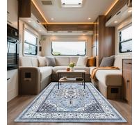 VFGFDJNDFX Alfombra Boho Vintage Exterior Lavable para Caravana, Pelo Corto Tapete Antideslizante, Alfombras para Camping JardíN Salon Interior (Bohemio Alfombra-1,50 * 80cm)