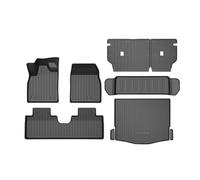 VFKJGNcgfb Alfombrillas 3D TPE Compatibles con Mustang Mach-E 2021 2022 2023 2024, Alfombrilla Personalizada for Respaldo De Maletero, Alfombras con Revestimiento De Carga(7 Piece Set)