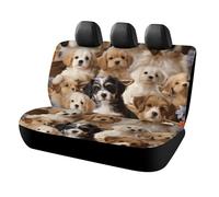 VFKLT Funda de asiento de coche, impermeable, universal, protector de asiento de coche, lindo perro, asiento trasero, accesorios para la mayoría de coches, camiones, furgonetas, SUV, sedán