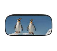 VFKLT Penguins On The Iceberg - Estuche portátil para lápices, bolsa de maquillaje, bolsa de almacenamiento para lápices, bolsa de cosméticos, para mujeres y hombres