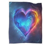 VFKLZCNYR Love - Manta de franela con estampado 3D de forro polar, transpirable, acogedora, suave, cálida y esponjosa para cama, sofá, para niños, adolescentes y adultos, 150 x 200 cm