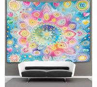 VFKLZCNYR Mandala Estampado 3D Tapices Decoración De Pared Estética Tapiz De Pared Paño De Pared Para Dormitorio, Sala De EEstrella, Dormitorio Y Decoración De Habitación Tapiz 100cmx150cm