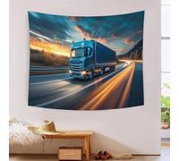 VFKLZCNYR Manta de pared con estampado de camión grande en 3D, decoración del hogar, ropa de cama, póster de arte de pared, tapices para colgar en la pared, poliéster suave para sala de estar,