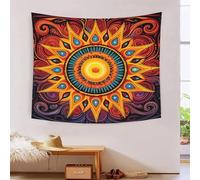 VFKLZCNYR Manta de pared con estampado de mandala en 3D, decoración del hogar, póster de pared, tapiz de poliéster suave para dormitorio, sala de estar, dormitorio y decoración de habitación, 130 x