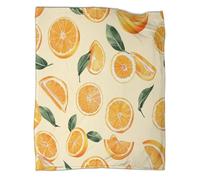 VFKLZCNYR Manta naranja súper suave con diseño personalizado, suave, esponjosa, transpirable, cálida, manta de forro polar de franela perfecta para sofá, sofá o cama, hermoso estampado 3D, 100 x 130