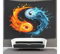 VFKLZCNYR Yin y Yang Estampado 3D Tapices Accesorios Divisor De Habitaciones Tapiz De Pared Paño De Pared Decoración Del Cerdoar, Decoración De Recámara Tapiz 150cmx200cm