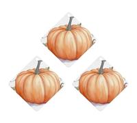 VFMKT Ambientador colgante de incienso para coche, diseño de calabazas de acuarela, paquete de 3 hojas colgantes perfumadas para automóvil, hogar, decoración de interiores, rombos, estilo blanco