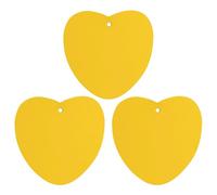 VFMKT Ambientador de aire para coche, color amarillo leche, paquete de 3 hojas colgantes perfumadas para automóvil, hogar, decoración interior de automóvil, forma de amor, estilo blanco