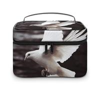 VFMKT Flying Dove - Bolsa de maquillaje portátil de viaje con cremallera, organizador de maquillaje para mujeres y mujeres, paloma voladora, 25 x 18 x 15 cm, Paloma voladora, 25x18x15cm