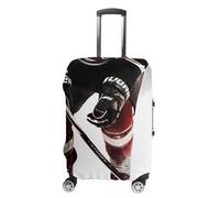 VFMKT Funda para equipaje de viaje con diseño de hockey sobre hielo, elástica, lavable, a prueba de polvo, antiarañazos, para equipaje de 19 a 32 pulgadas, Estilo, L