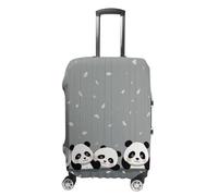 VFMKT Funny Panda - Funda para equipaje de viaje, elástica, lavable, a prueba de polvo, antiarañazos, para equipaje de 19 a 32 pulgadas, Estilo, S