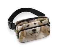 VFMKT Golden Retriever Puppies - Riñonera ajustable para mujeres y hombres, para viajes, deportes, senderismo, 20 x 13 cm, estilo, Estilo, 20x13cm