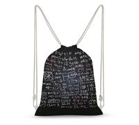 VFMKT Mochila con cordón gimnasio bolsa de fórmula matemática Cinch Sackpack impermeable bolsa de playa para mujeres hombres, estilo, 35x50cm, clásico, Estilo, 35x50cm, Clásico