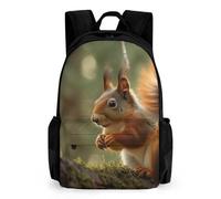 VFMKT Mochila de ardilla de vida silvestre mochila ligera impermeable para ordenador portátil mochila de gran capacidad casual senderismo mochila de viaje para hombres mujeres, estilo, 42x30.5cm