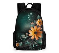 VFMKT Mochila floral ligera, mochila impermeable para portátil, de gran capacidad, mochila de día informal, senderismo, mochila de viaje para hombres y mujeres, estilo, 42x30.5cm, Estilo, 42x30.5cm