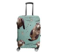 VFMKT Otters - Funda para equipaje de viaje, elástica, lavable, a prueba de polvo, antiarañazos, para equipaje de 19 a 32 pulgadas, Estilo, XL
