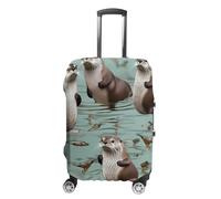 VFMKT Otters - Funda para equipaje de viaje, elástica, lavable, a prueba de polvo, antiarañazos, para equipaje de 19 a 32 pulgadas, Estilo, XL