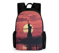 VFMKT Statue of Liberty Silhouette Mochila ligera impermeable para ordenador portátil Mochila de gran capacidad casual mochila de viaje para hombres mujeres, estilo, 42x30.5cm, Estilo, 42x30.5cm