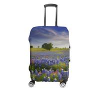 VFMKT Texas Bluebonnets Scenery - Funda elástica lavable para maleta, a prueba de polvo, antiarañazos, para equipaje de 19 a 32 pulgadas, Estilo, S