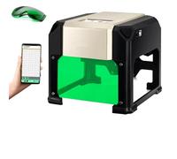 VFMVOYNZ Grabador láser con Control por aplicación de computadora o teléfono móvil, Kits de máquina de Grabado láser portátil para Cortador láser de Madera (área de Trabajo de 3,15 × 3,15 Pulgadas)