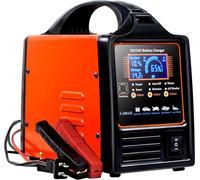 vFound Cargador de batería de coche de 12 V y 24 V, resistente, 20 A, cargador de batería automático, con apagado automático, para coche, camión, motocicleta, cortacésped, plomo-ácido (AGM, gel, etc.)