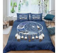 VFQWPYAJN Native American Funda de Edredón Microfibra Suave 3 Piezas Estampado 3D Native American Funda Edredon con Funda de Almohada a Juego Transpirable Antialérgica for niños Super King（260x220cm）