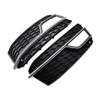 VFVCTGHZ Para Audi S5 A5 Sline 2013-2016 Coche Parachoques Delantero Faro Antiniebla Parrilla Luz Cubierta Panal Malla 8T0807681M 8T0807682M(Chrome Silver)