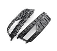 VFVCTGHZ Para Audi S5 A5 Sline 2013-2016 Coche Parachoques Delantero Faro Antiniebla Parrilla Luz Cubierta Panal Malla 8T0807681M 8T0807682M(Glossy Black)