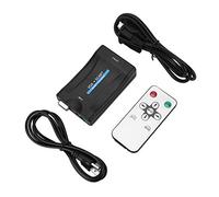 VGA a SCART Adaptador convertidor de Video y Audio USB con Control Remoto para HD TV DVD Box