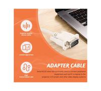 VGA DB15 Macho a RS232 DB9 Pin Cable Adaptador Macho / Cable de Extension de Grafico de Video (, 1.4M)