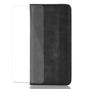 VGANA Billetera Funda para Motorola Edge 70, Premium de PU Flip Monedero Carcasa. Negro