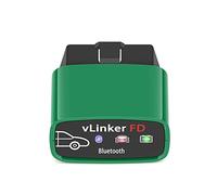 Vgate OBDII Bluetooth, vLinker FD OBD Scanner OBD2 Herramienta de diagnóstico Check Engine Light para Android y Windows (Bluetooth 3.0)