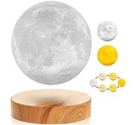 VGAzer Lámpara de luna levitatoria magnética flotante giratoria luz de luna lámpara de escritorio Lámparas de noche (3 colores)
