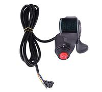 VGBEY Acelerador de Ebike, aceleración del Pulgar Manillar Velocidad Bicicleta con Pantalla alimentación Voltaje LCD, Interruptor 3 velocidades Bicycles And Spare Parts