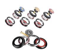 VGBEY Auriculares de Bicicleta, Aleación Aluminio Tenedor Delantero Tubo Recto Auricular Tapa Superior Expansor para Bicicleta Carretera Bicycles and Spare Parts